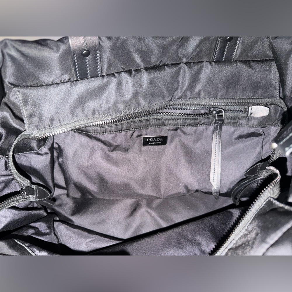 Prada Black Nylon Puffer Tote - Picture 6 of 10